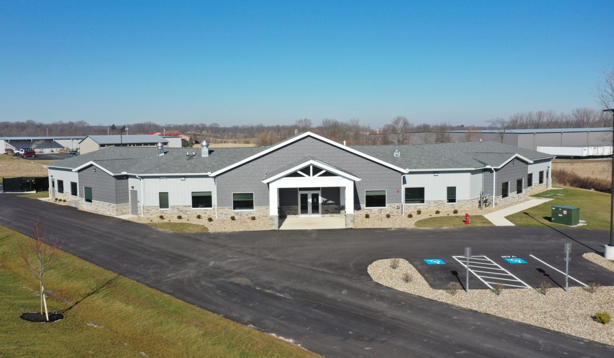 An exterior view of the Foundations Community Childcare center