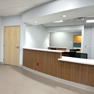 lobby desk at medical facility