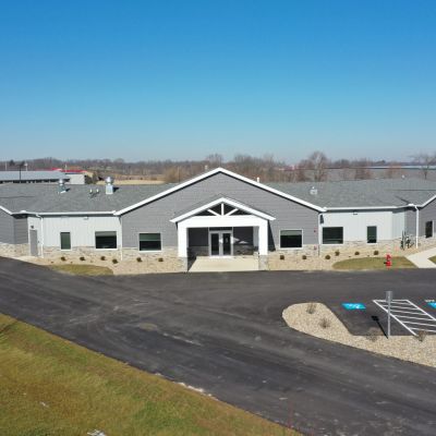 An exterior view of the Foundations Community Childcare center